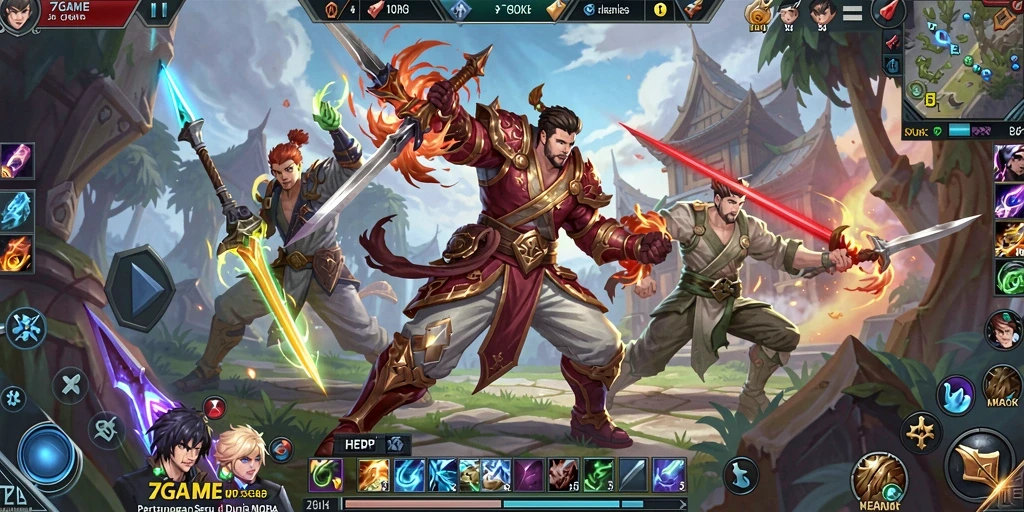 Tampilan gameplay seru dan strategis dari 7GAME.