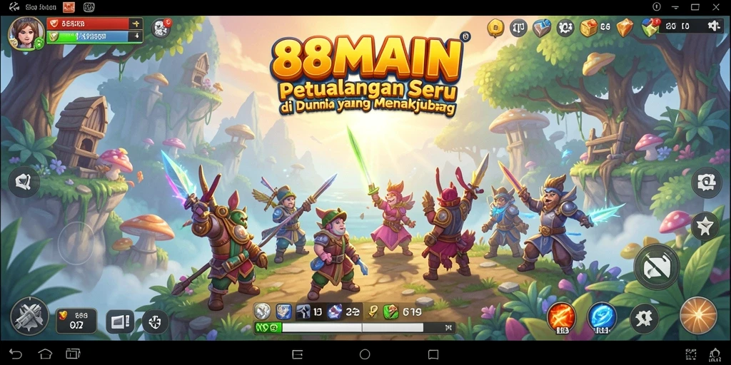 Tampilan gameplay menarik dan penuh petualangan di 88MAIN.