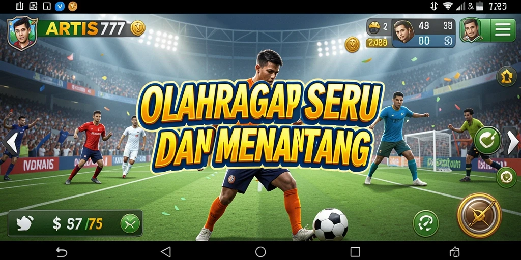 Tampilan gameplay yang mendebarkan dalam ARTIS777.