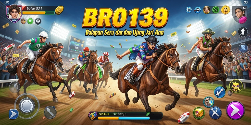 Screenshot menampilkan gameplay balapan intens dan mobil berkelas.