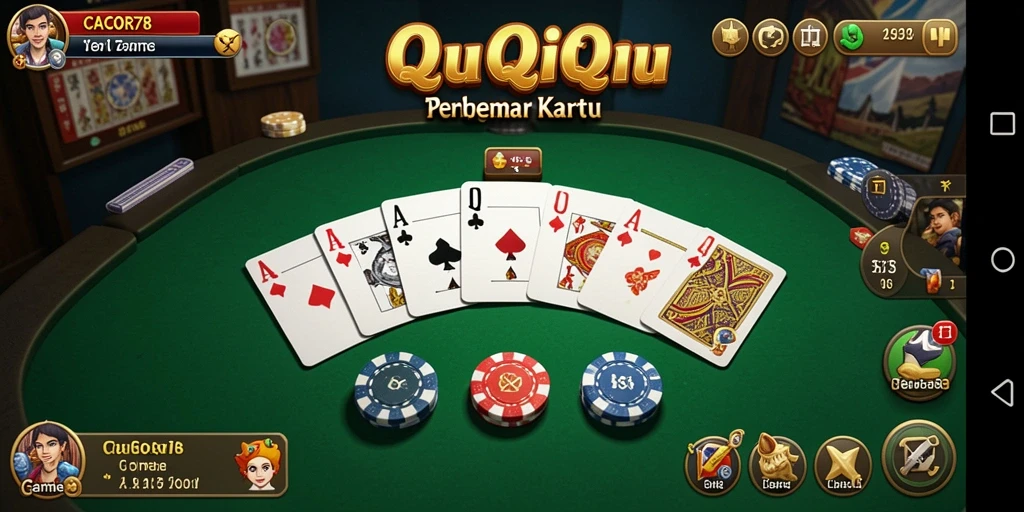 Screenshot CACOR78 menampilkan gameplay QiuQiu yang seru dan interaktif.