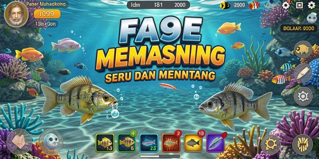 Tangkapan ikan yang besar dalam gameplay FA99.