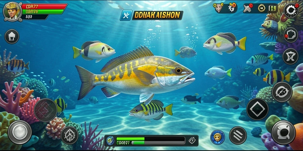 Screenshot IDR77 menampilkan aksi menembak ikan yang seru.