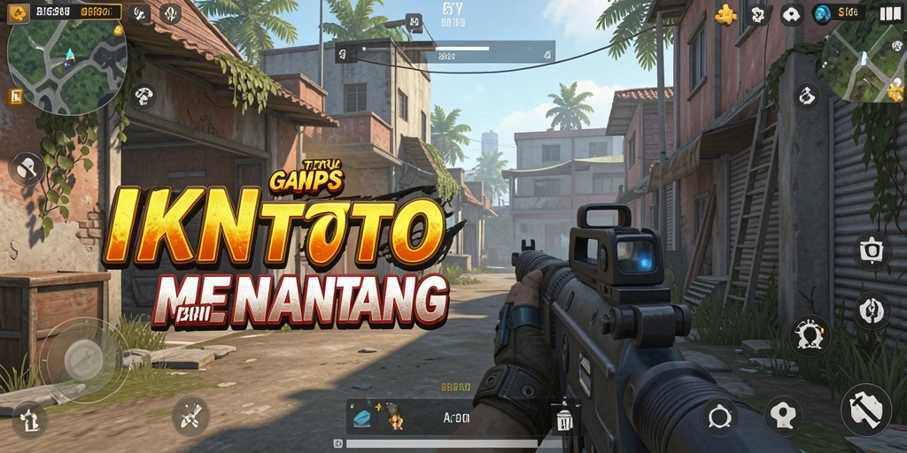 Screenshot gameplay IKNTOTO menampilkan aksi tembak-menembak yang menegangkan.