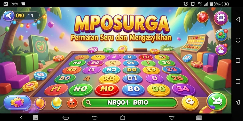 Screenshot gameplay MPOSURGA dengan tampilan yang menarik.