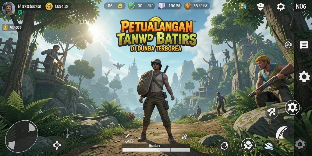 Screenshot N06 menunjukkan pemain menjelajahi dunia terbuka yang menakjubkan.