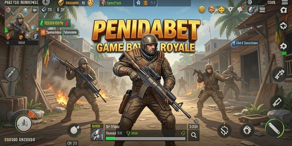 Tampilan menarik dari gameplay PENIDABET dalam pertempuran Battle Royale.