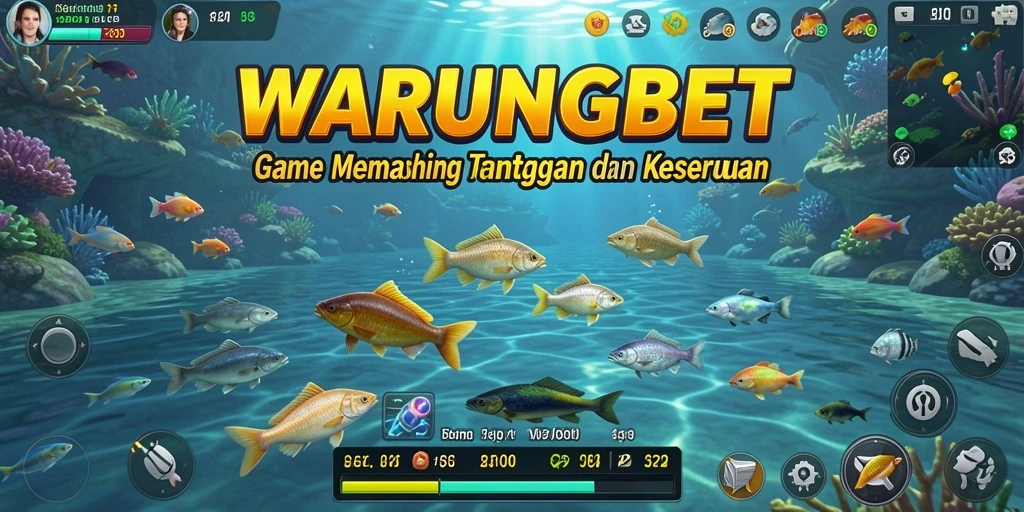 Screenshot gameplay WARUNGBET menampilkan pengalaman memancing yang seru.