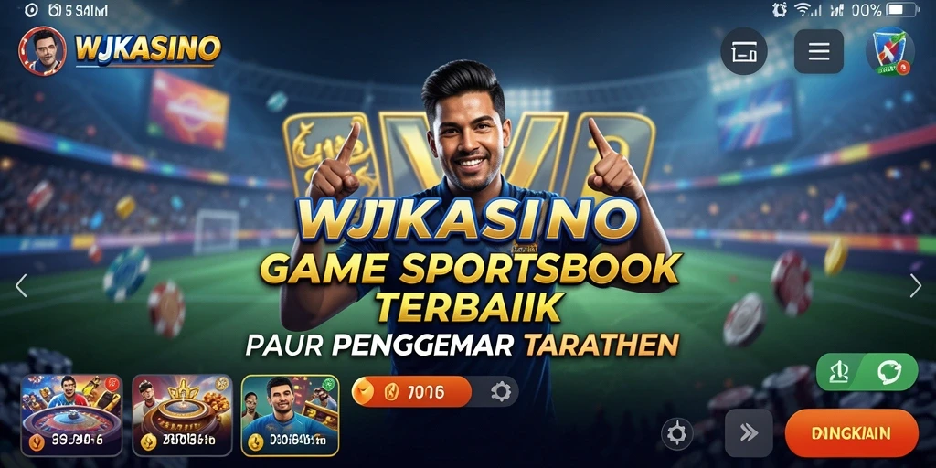 Tampilan menarik dari gameplay Sportsbook WJKASINO yang seru.